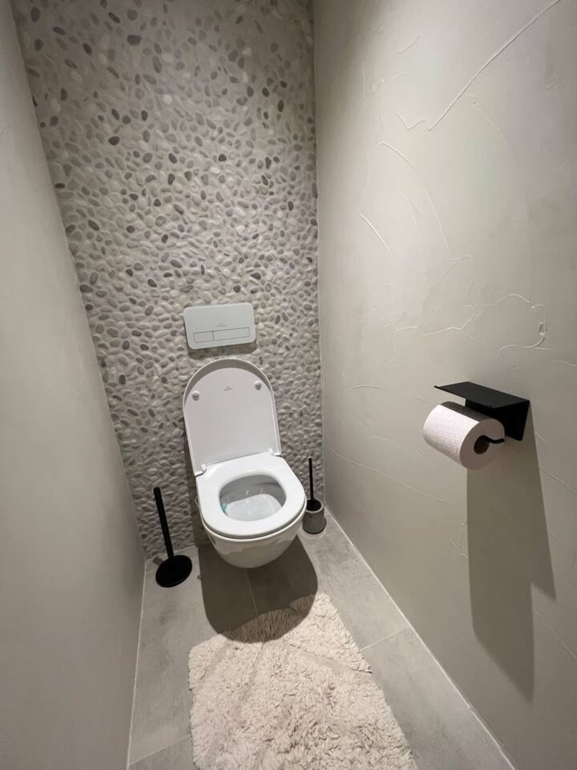 Toilet in de badkamer van Oester